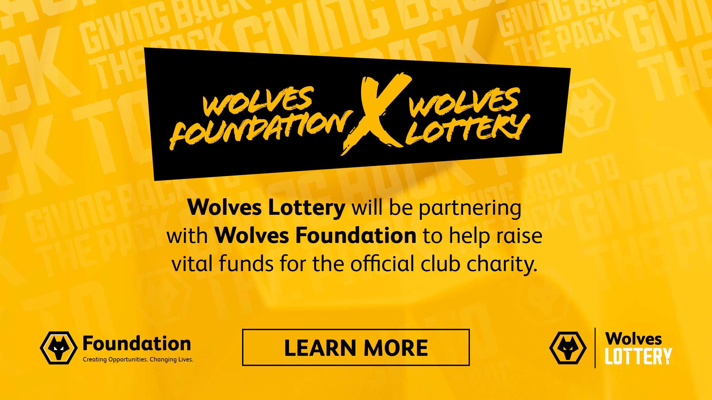 Foundation partner with Wolves Lottery Foundation News