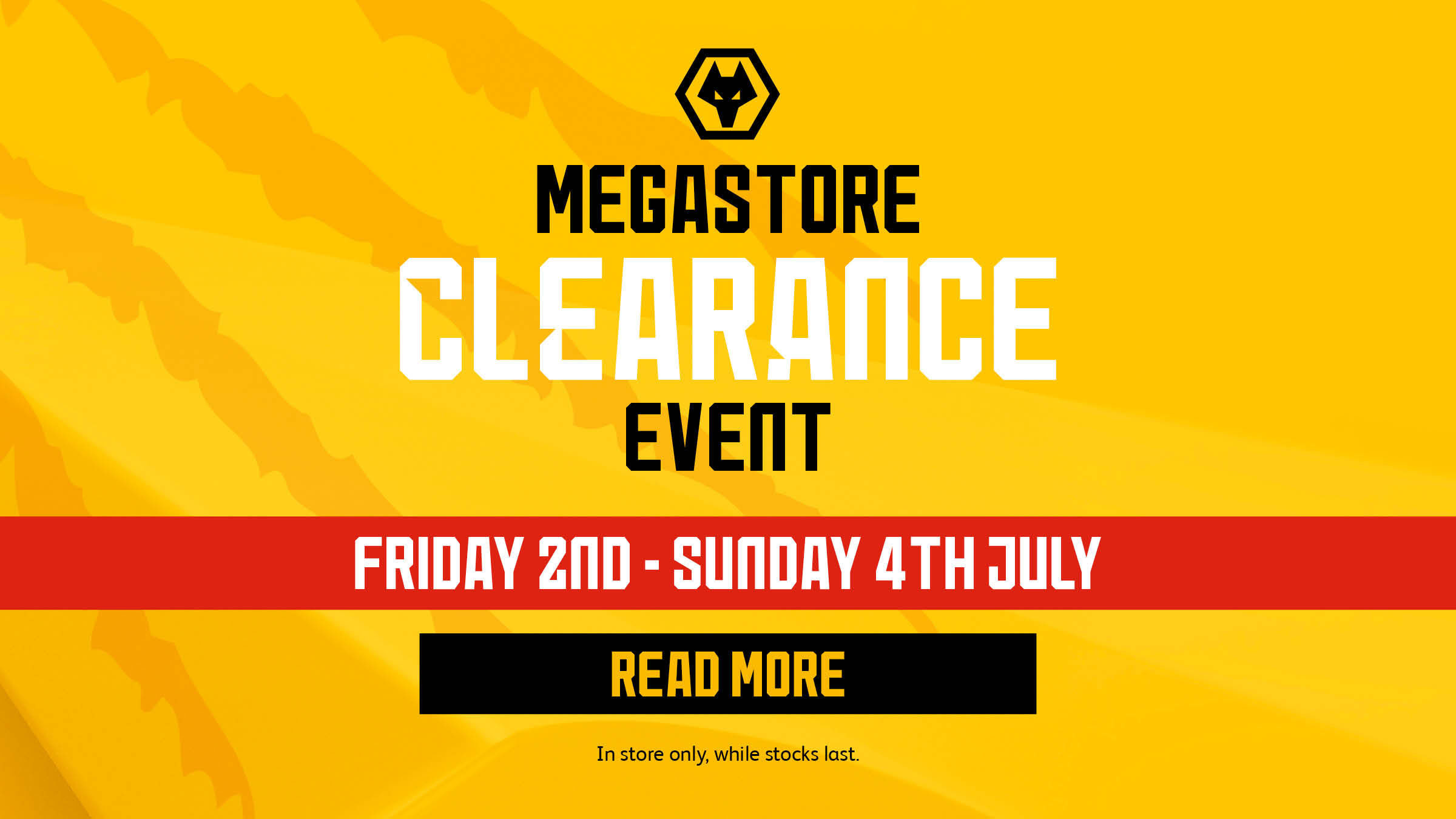 Megastore's huge end of season sale this weekend Club News