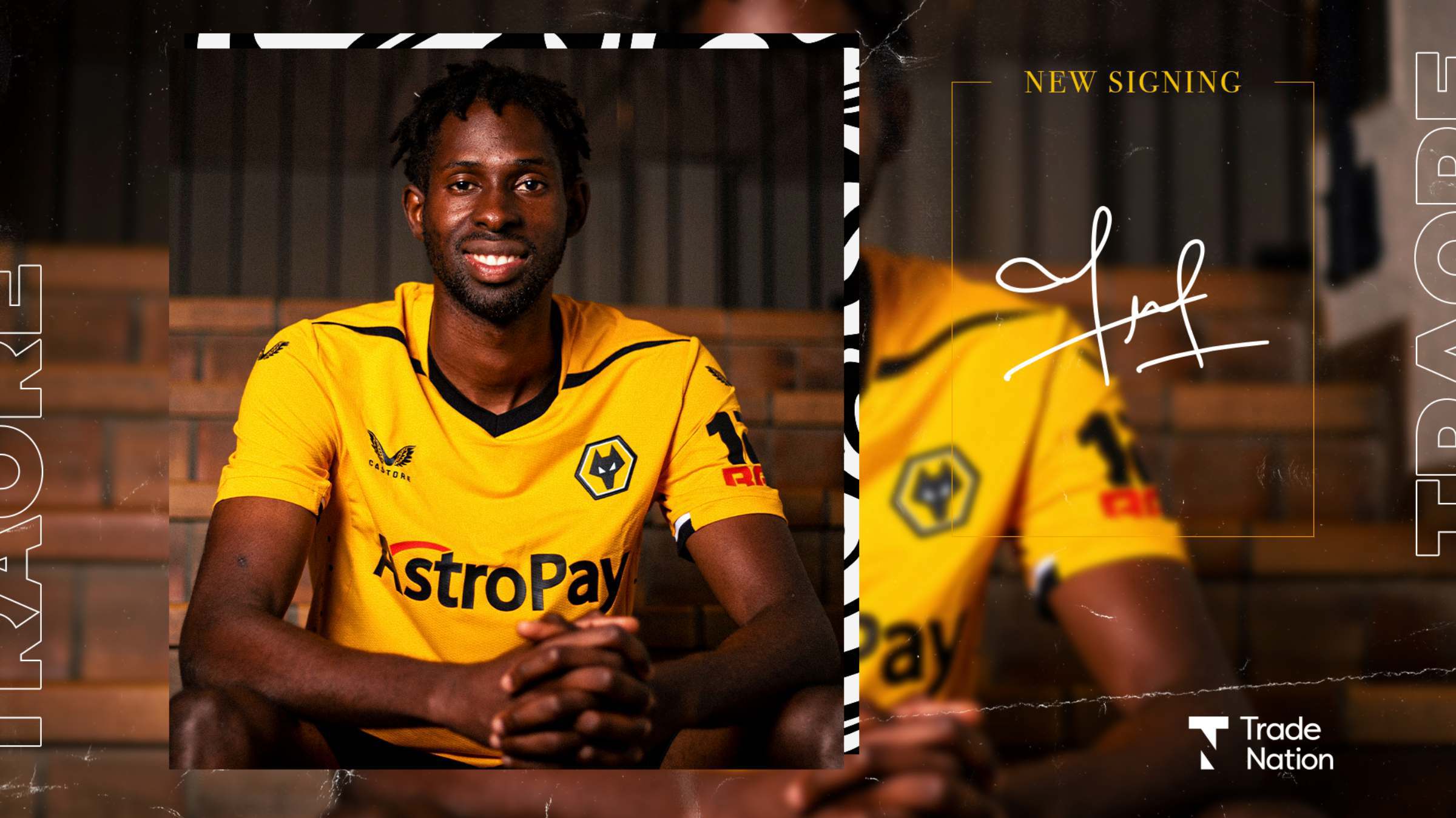 Traore signs for Wolves Men's FirstTeam News Wolverhampton