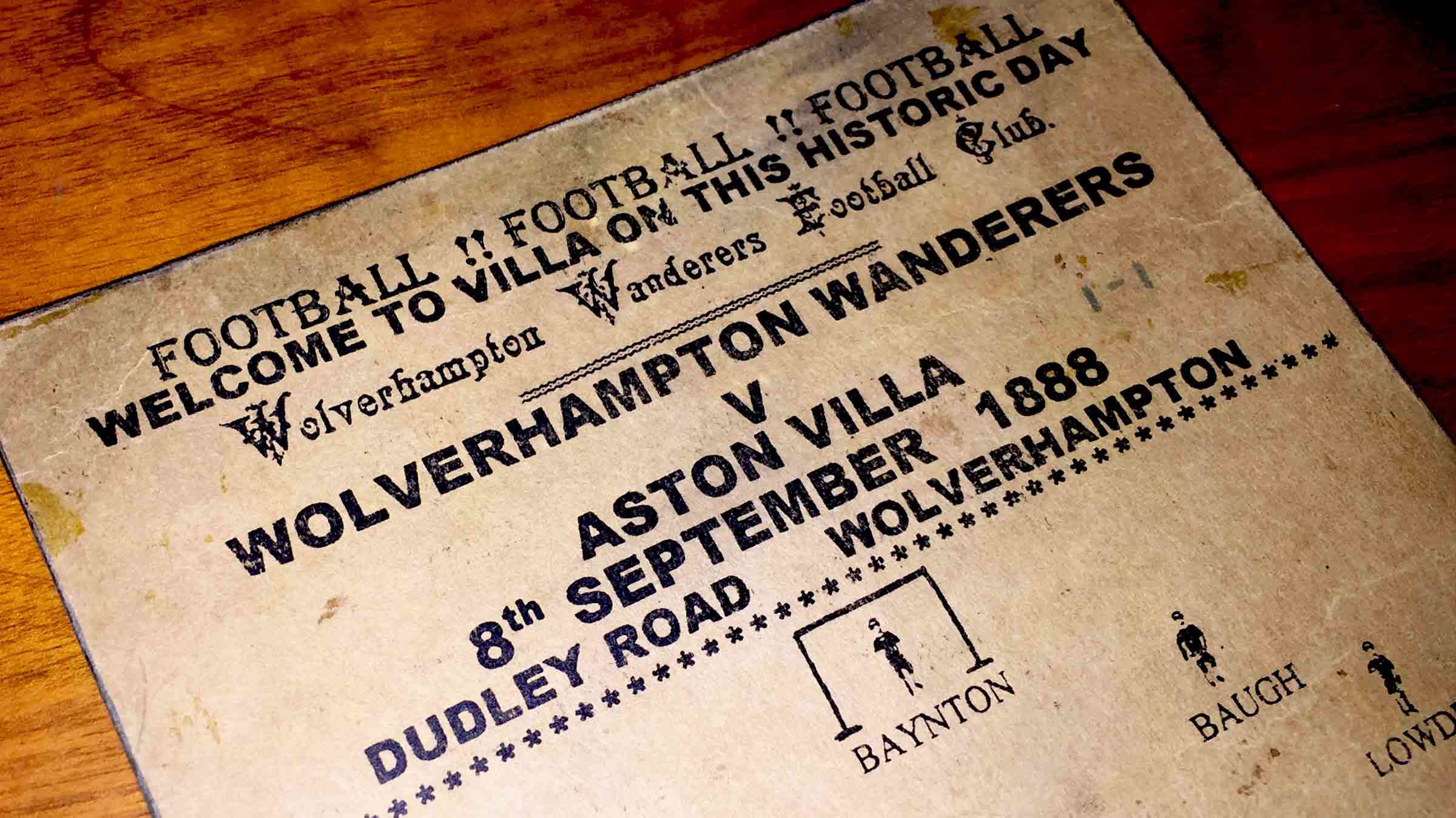 History Books Aston Villa Features News Wolverhampton Wanderers FC